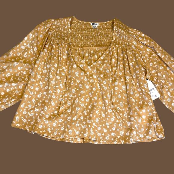Billabong late night blouse boho floral large NWT - Picture 14 of 16
